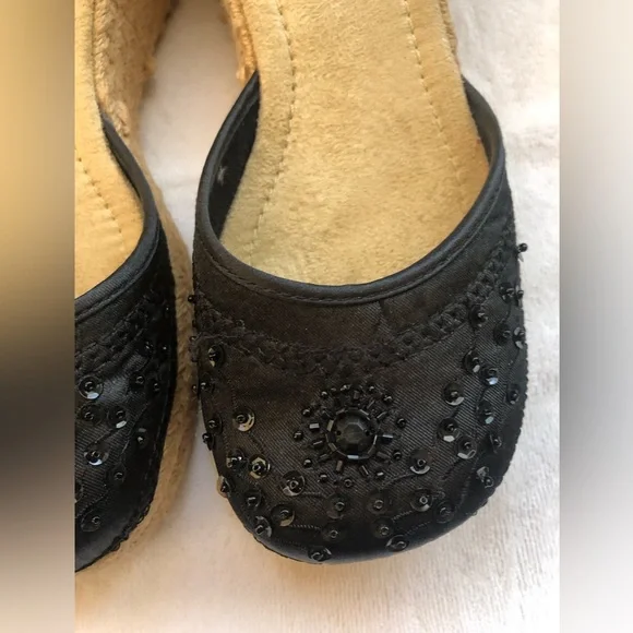 Close-Toed Lace up Espadrilles Wedge Sandals - Picture 4 of 10